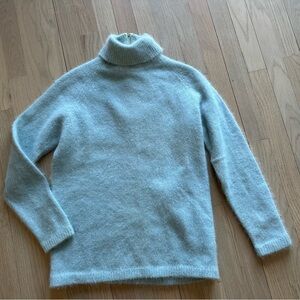 Vintage Sears Soft Blue Lambswool/Angora Turtleneck Sweater